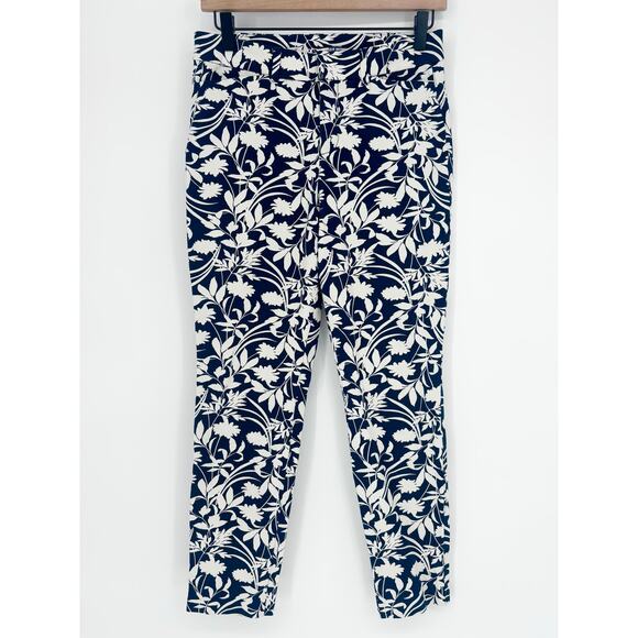 Old Navy Blue and White High Rise Skinny Pixie Pants Size 4 - Picture 2 of 7